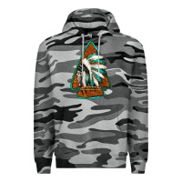 Slate Camo indian headdress arrowhead Premium Hoodie - Jasminsmagicworld