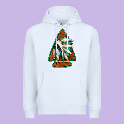 Indian Headdress Arrowhead Premium Hoodie Designed By Jasminsmagicworld