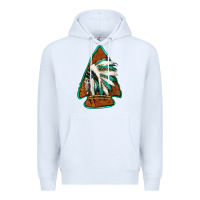 White indian headdress arrowhead Premium Hoodie - Jasminsmagicworld