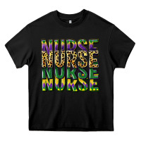 Black nurse mardi gras Heavy Core Tee - CowGirlArtShop