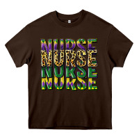 Chocolate Brown nurse mardi gras Heavy Core Tee - CowGirlArtShop