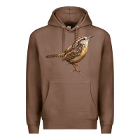 Chestnut Ccarolina Wren Premium Hoodie - LillyAllenDesigns