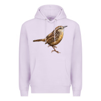 Lilac Ccarolina Wren Premium Hoodie - LillyAllenDesigns