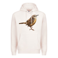 Pale Pink Ccarolina Wren Premium Hoodie - LillyAllenDesigns
