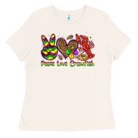 Bone peace love crawfish olivia Ladies Tee - OliviaCreatesArt