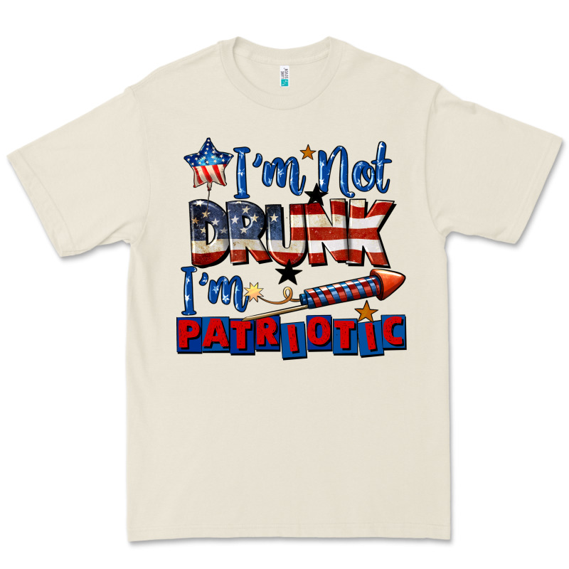 I'm Not Drunk I'm Patriotic 4th Of July Premium Tee by CowGirlArtShop | Teevron