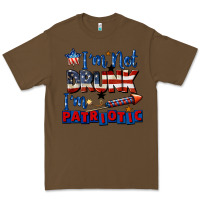 Cacao I'm not drunk i'm patriotic 4th of july Premium Tee - CowGirlArtShop