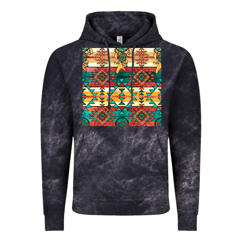 Native American Aztec Seamless Pattern Vintage Hoodie by BundleAndBundleShop | Teevron