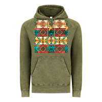 Vintage Olive native american aztec seamless pattern Vintage Hoodie - BundleAndBundleShop