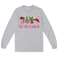 Moon Dust Pink Christmas Tis The Season Long Sleeve Tee - FaDigitalArtStudio