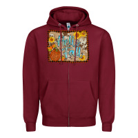 Burgundy hello fall Zipper Hoodie - AdoDesignShop