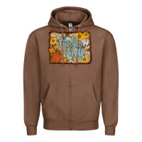 Chestnut hello fall Zipper Hoodie - AdoDesignShop
