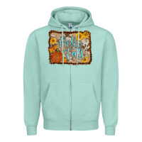 Seafoam hello fall Zipper Hoodie - AdoDesignShop