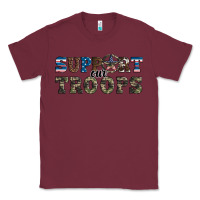 Burgundy armed forces day support our troops Classic Tee - Artiststas
