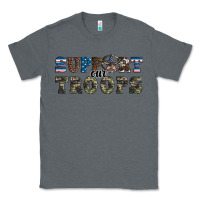 Charcoal Heather armed forces day support our troops Classic Tee - Artiststas