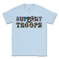Dusty Blue armed forces day support our troops Classic Tee - Artiststas