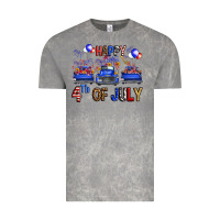 Cloud Rock Western Truck Hello Fourth Of July America Vintage Tee - FaDigitalArtStudio