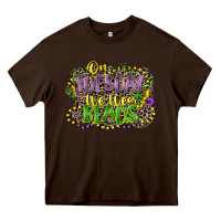 Chocolate Brown on tuesday we wear beads Heavy Core Tee - CowGirlArtShop
