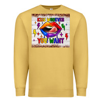 Antique Gold kiss whoever you want tumbler Premium Sweatshirt - JahusDesignShop