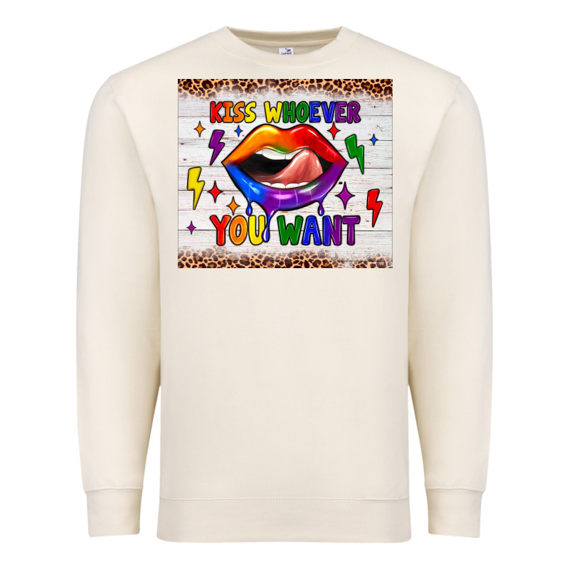 Kiss Whoever You Want Tumbler Premium Sweatshirt by JahusDesignShop | Teevron