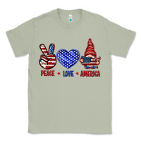 Matcha Peace love America with gnome 4th of july Classic Tee - HowdyJamesFarm