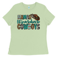 Matcha mama's let your babies be cowboys Ladies Tee - OliviaCreatesArt