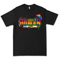 Black We are all human Premium Tee - CowGirlArtShop
