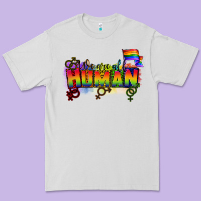 We Are All Human Premium Tee Designed By Cowgirlartshop