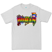 Dove Grey We are all human Premium Tee - CowGirlArtShop