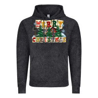 Vintage Black merry christmas Vintage Hoodie - FaDigitalArtStudio