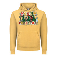 Vintage Mustard merry christmas Vintage Hoodie - FaDigitalArtStudio