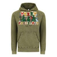 Vintage Olive merry christmas Vintage Hoodie - FaDigitalArtStudio
