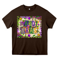 Chocolate Brown mardi gras Heavy Core Tee - CowGirlArtShop