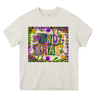 Cream mardi gras Heavy Core Tee - CowGirlArtShop