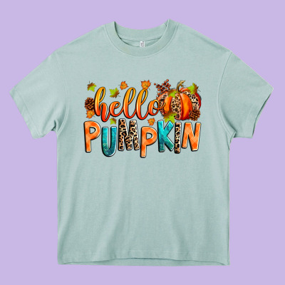 Hello Pumpkin Heavy Core Tee Designed By Ranaportraitstore