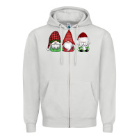 Dove Grey christmas gnomes Zipper Hoodie - AdoDesignShop
