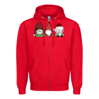 Red christmas gnomes Zipper Hoodie - AdoDesignShop