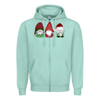 Seafoam christmas gnomes Zipper Hoodie - AdoDesignShop