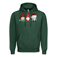 Sports Green christmas gnomes Zipper Hoodie - AdoDesignShop