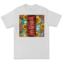 Dove Grey Mama Sunflower Premium Tee - CowGirlArtShop
