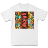 White Mama Sunflower Premium Tee - CowGirlArtShop