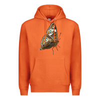 Carrot Flying Common Buckeye Butterfly Premium Hoodie - LillyAllenDesigns