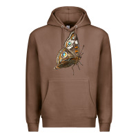 Chestnut Flying Common Buckeye Butterfly Premium Hoodie - LillyAllenDesigns