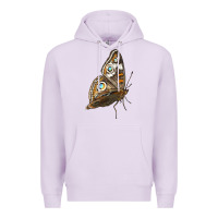 Lilac Flying Common Buckeye Butterfly Premium Hoodie - LillyAllenDesigns