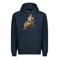 Navy Flying Common Buckeye Butterfly Premium Hoodie - LillyAllenDesigns