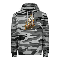 Slate Camo Flying Common Buckeye Butterfly Premium Hoodie - LillyAllenDesigns