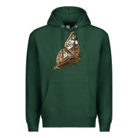 Sports Green Flying Common Buckeye Butterfly Premium Hoodie - LillyAllenDesigns