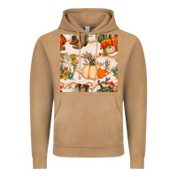 Vintage Camel fall heifer seamless pattern Vintage Hoodie - BundleAndBundleShop