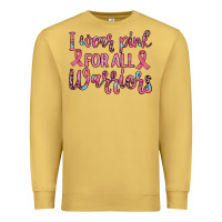 Antique Gold i wear pink for all warriors Premium Sweatshirt - JahusDesignShop