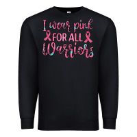 Black i wear pink for all warriors Premium Sweatshirt - JahusDesignShop